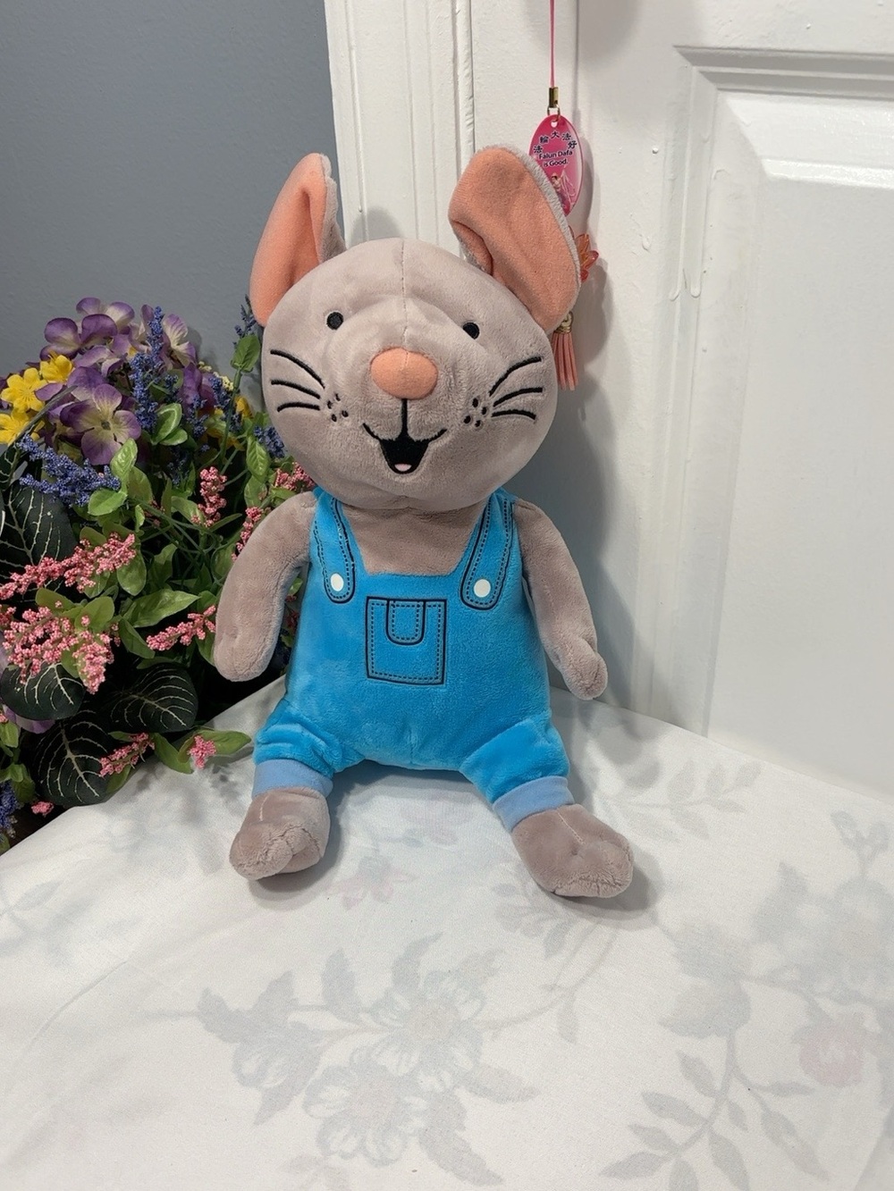 Kohl’s Cares If You Give a Mouse a Cookie Mouse Plush 12” Blue Overall